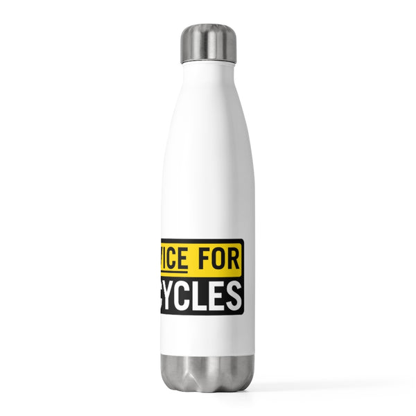 Stainless Steel Insulated Bottle - 20oz / White Logo